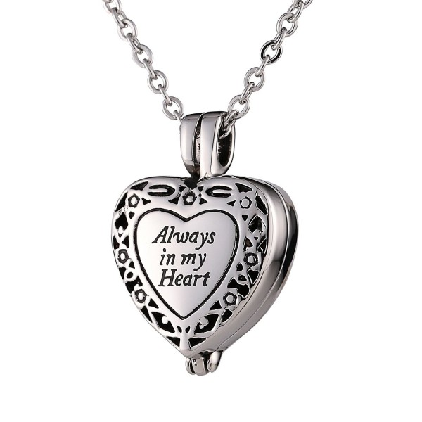 Neckalce Stainless Cremation Necklace - Silver - C3187Y43L5A