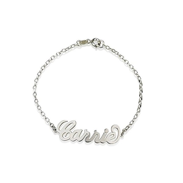 Silver Infinity Names Bracelet Personalized 2 Names Bracelet Infinity ...