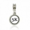 Runner 5K Euro European Italian Style Bracelet Bead Charm - CP11L4TGHMN