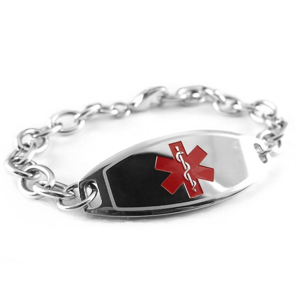 Engraved & Customized Pacemaker Medical Alert ID Bracelet- Wallet Card ...