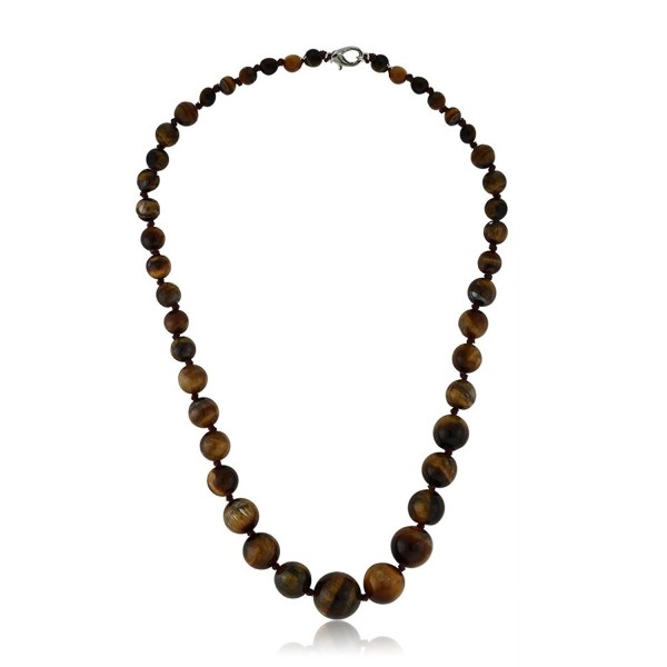 10mm Tiger Eye Brown Color Cross Cut Bead Necklace Bracelet and ...