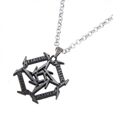 Punk Jewelry Metallica Band Signs Geometry Pendant Necklace (nl005613 ...